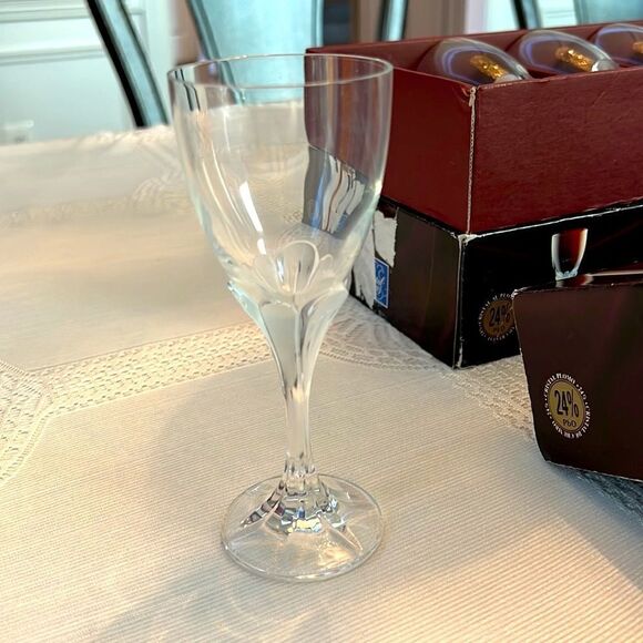 Granville  by CRISTAL D'ARQUES-DURAND glasses 4 oz set of 6. - Picture 2 of 5